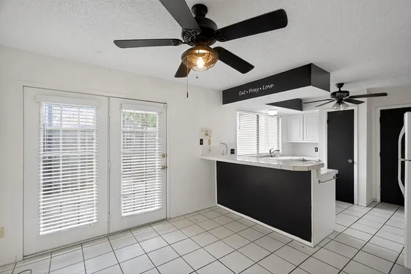 a view of kitchen and window