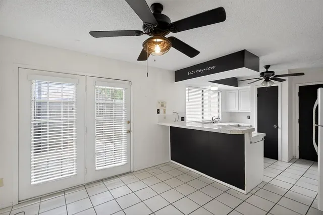a view of kitchen and window
