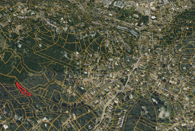 a aerial view of a house