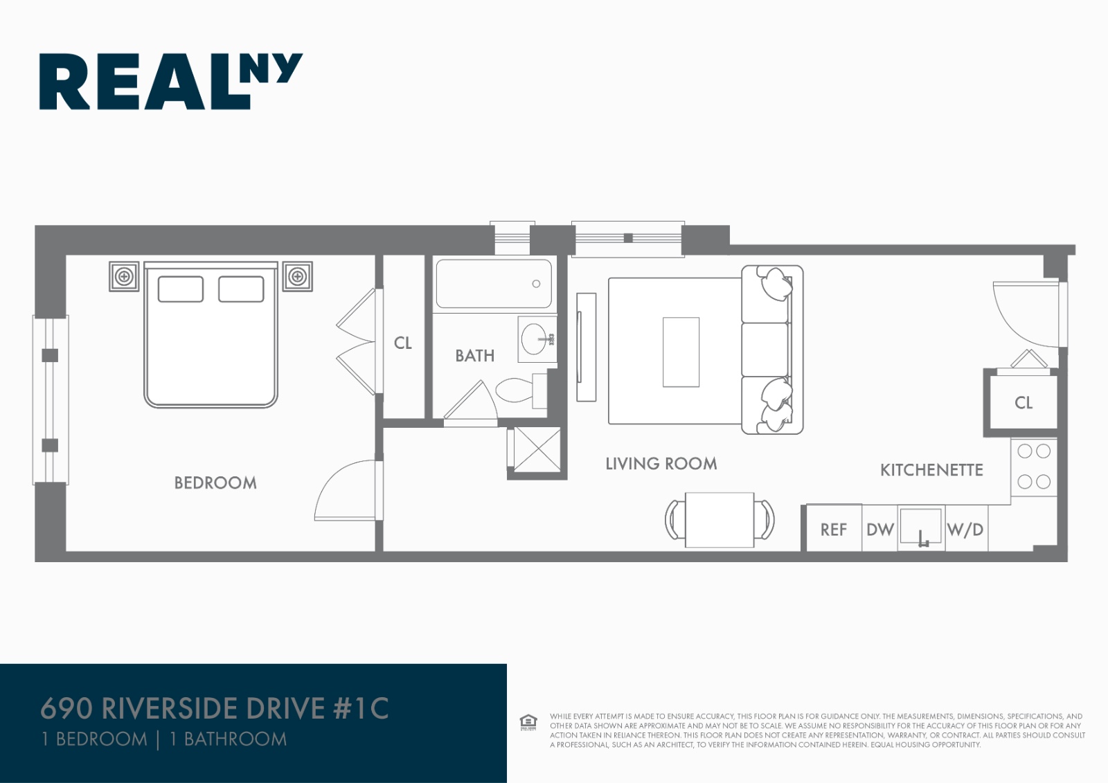 690 Riverside Drive, Unit 1C Manhattan, NY 10031 - Photo 7 of 7 Floor Plan