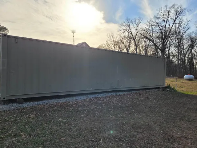 a backyard of a house