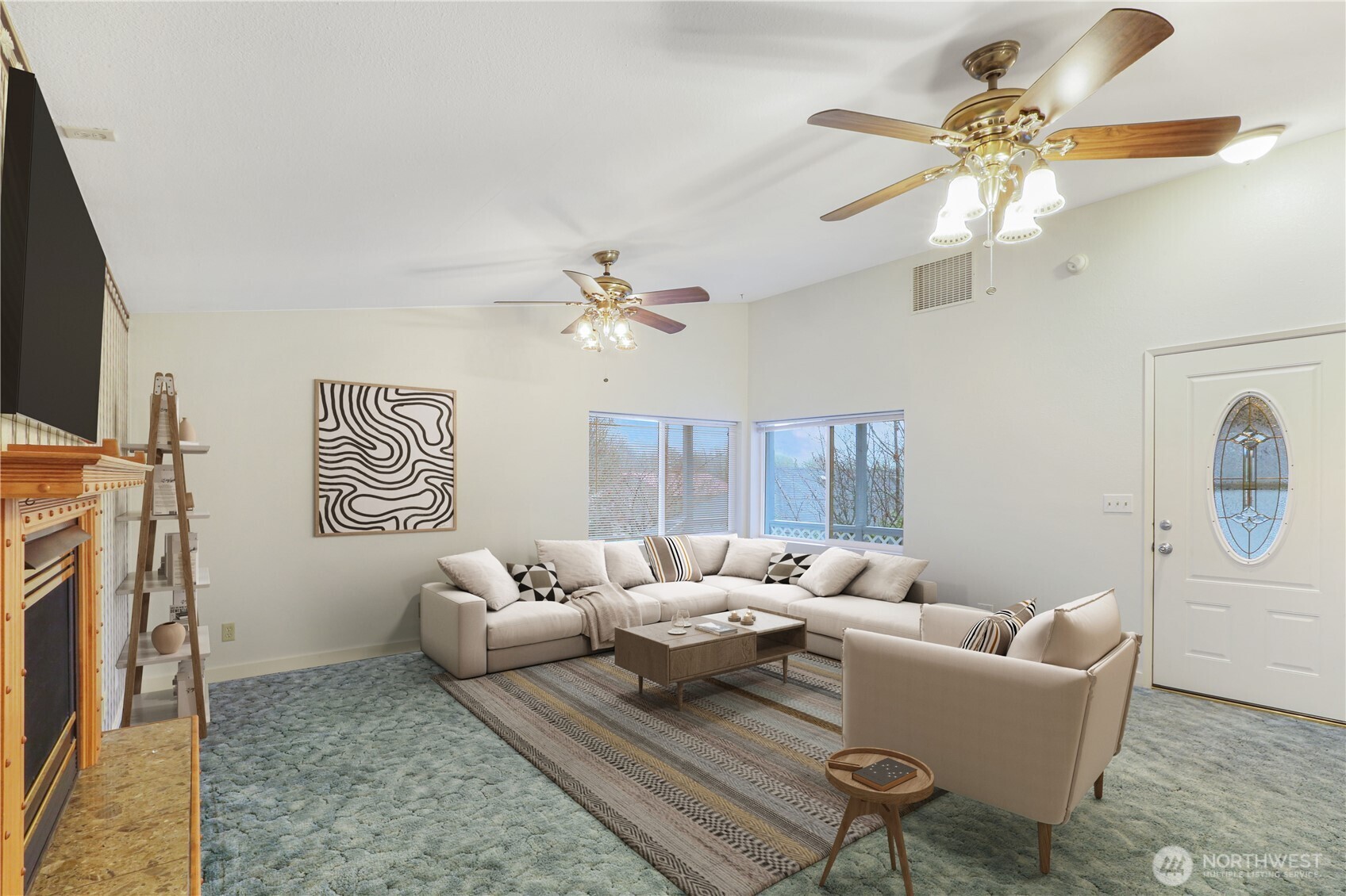 45337 Main Street Concrete, WA 98237 - Photo 24 of 40 a living room with furniture and a flat screen tv