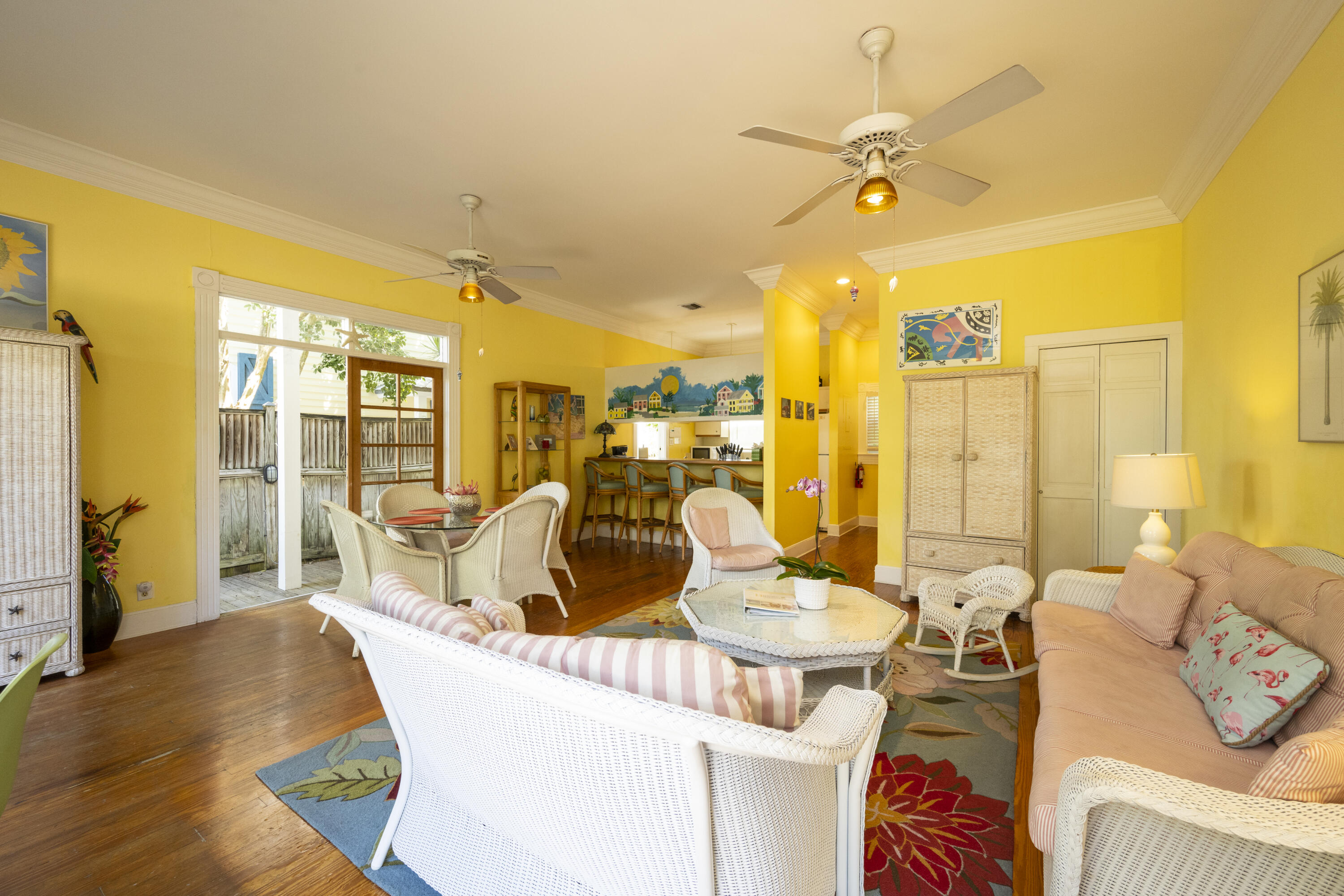 1003 United Street, Unit B Key West, FL 33040 - Photo 14 of 39 a living room with furniture and a large window