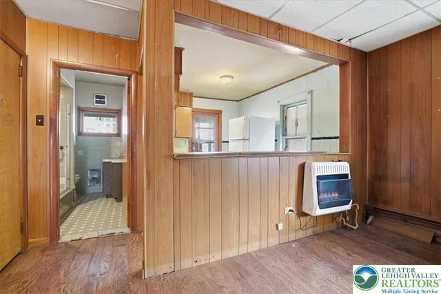 a utility room with cabinets