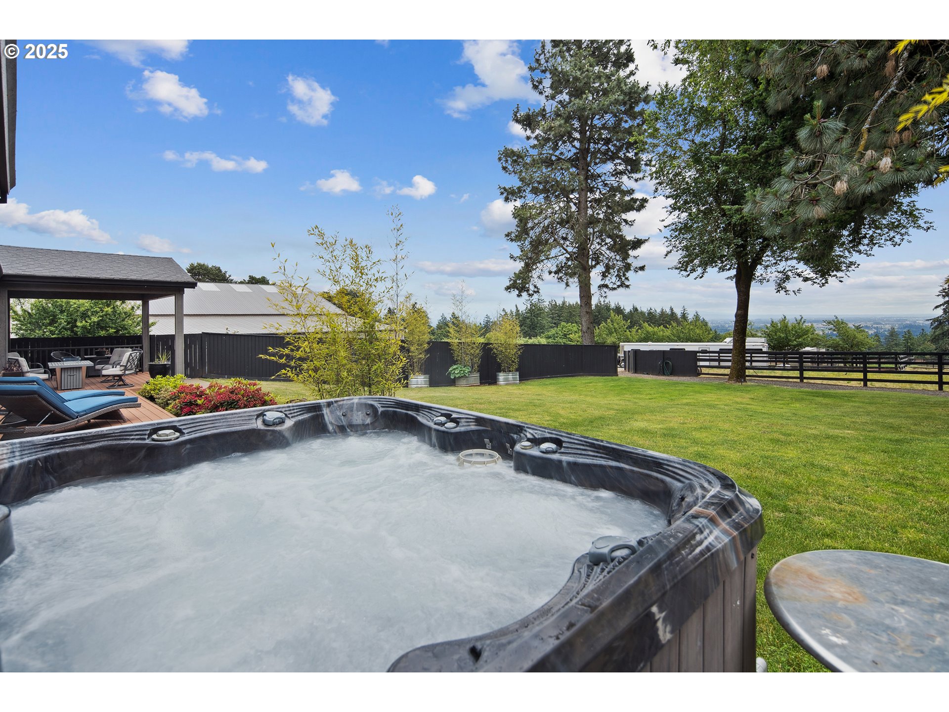 34680 Northeast Kramien Road Newberg, OR 97132 - Photo 37 of 40 a swimming pool with outdoor seating and yard