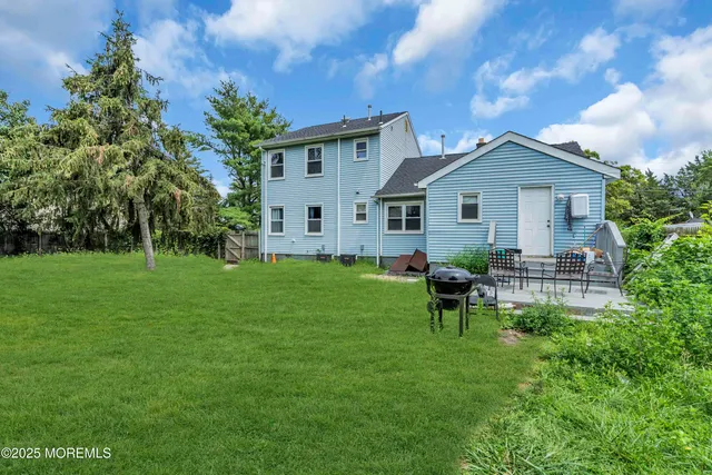 a house view with a garden space