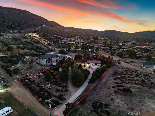 a view of city and mountain