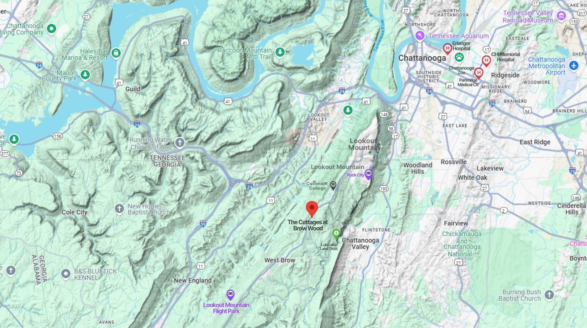 106 Founding Way, Unit A Lookout Mountain, GA 30750 - Photo 8 of 30 Area Map