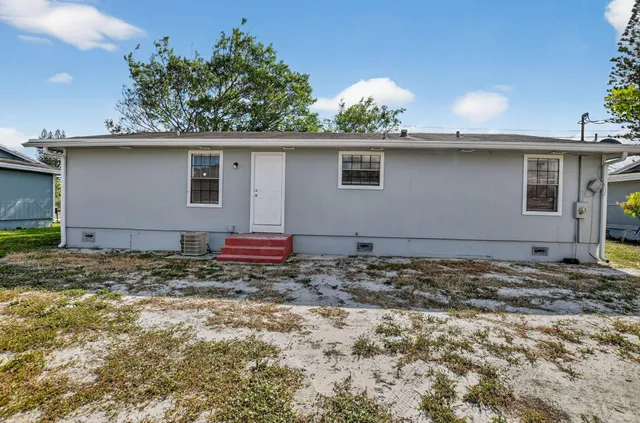 a backyard of a house