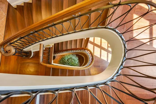 a close up of a balcony