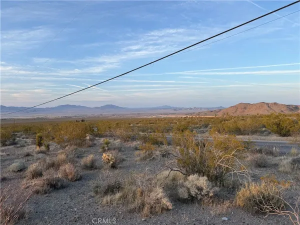 a view of an outdoor space and mountain view