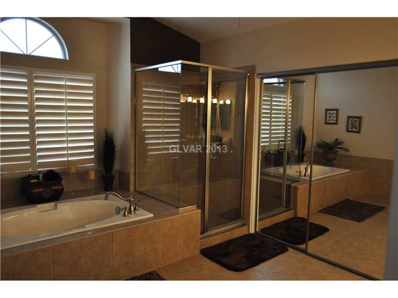 2037 Shadow Brook Way Henderson, NV 89074 - Photo 19 of 34 Master Bath/Spa. GORGEOUS MASTER BATH & WALK IN CLOSET WITH BUILT IN SHELVING