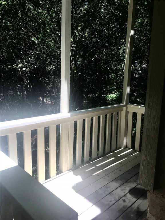 1610 Waterloo Trail, Unit B Austin, TX 78704 - Photo 22 of 23 a view of wooden balcony