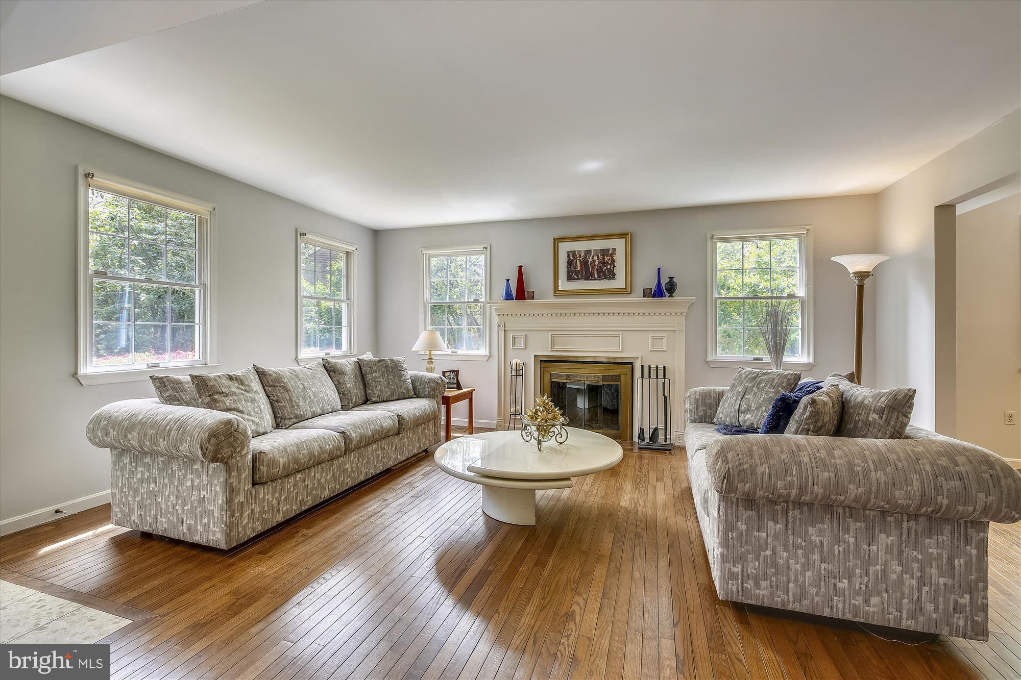 5308 Sangamore Road Bethesda, MD 20816 - Photo 8 of 50 Living Room with elegant Fireplace