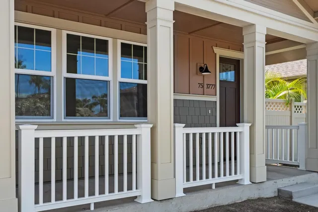 a view of a porch with a window