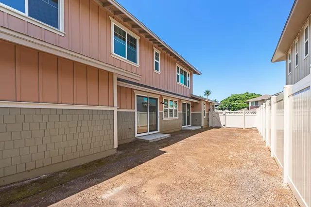 a backyard of a house