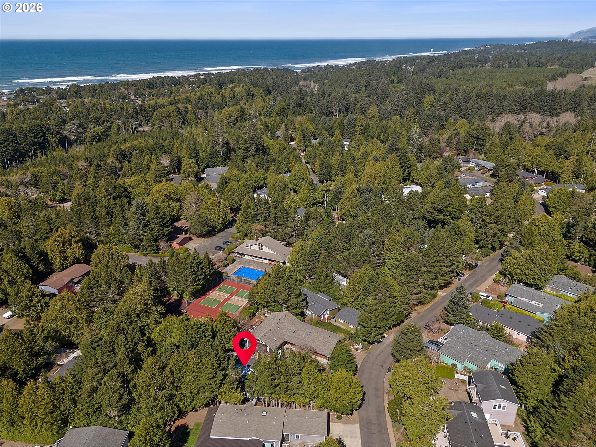 395 Seagrove Loop Lincoln City, OR 97367 - Photo 43 of 46 an aerial view of multiple house
