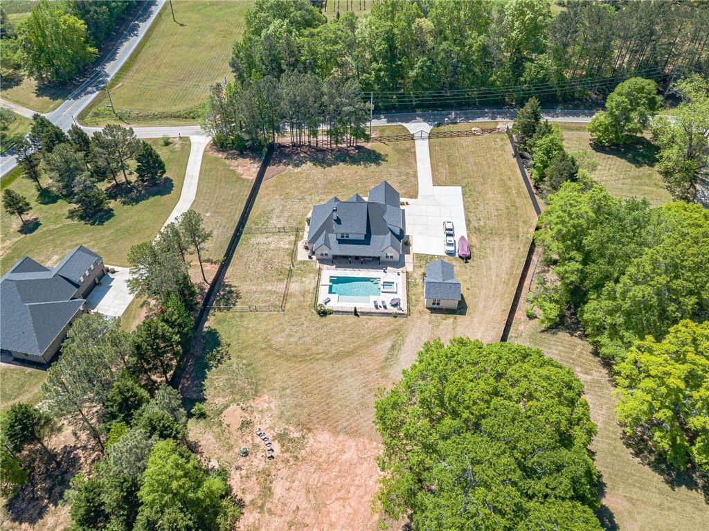 21 Lovell Road Temple, GA 30179 - Photo 76 of 77 an aerial view of a house with swimming pool