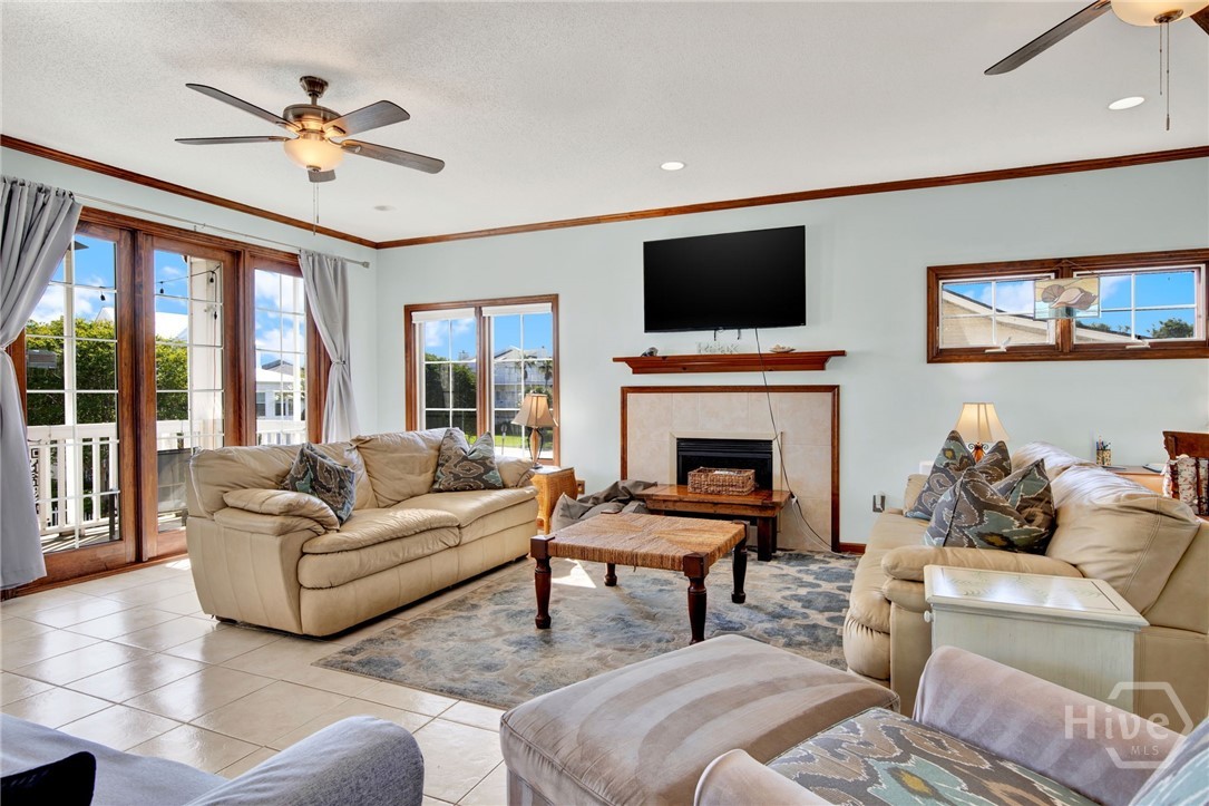 40 Captains View Tybee Island, GA 31328 - Photo 13 of 64 Main living area open concept with access to front and rear porches