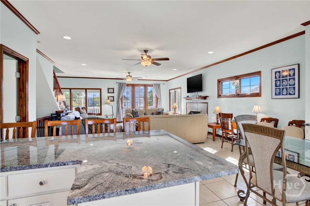 40 Captains View Tybee Island, GA 31328 - Photo 25 of 64 Island/breakfast bar open concept