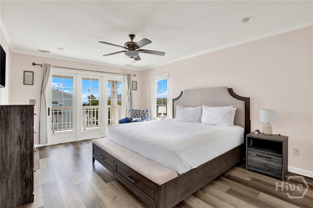 40 Captains View Tybee Island, GA 31328 - Photo 33 of 64 Master bedroom with covered porch and ocean views