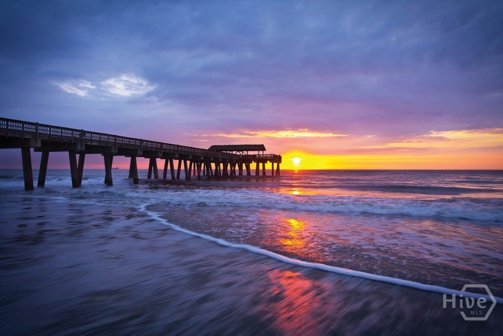 40 Captains View Tybee Island, GA 31328 - Photo 53 of 64 Tybee Pier at sunset