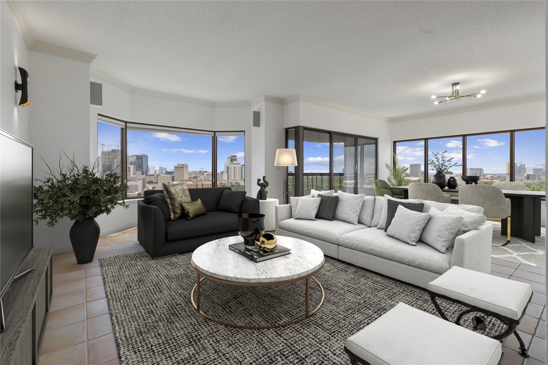 2001 Holcombe Boulevard, Unit 1801 Houston, TX 77030 - Photo 3 of 31 a living room with furniture and a table