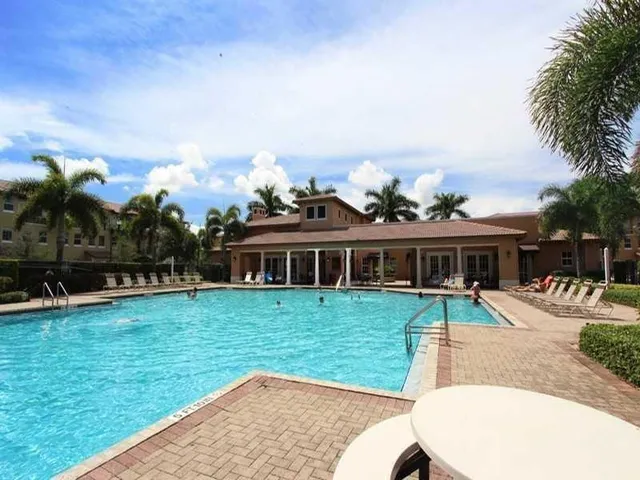 a view of a house with a swimming pool