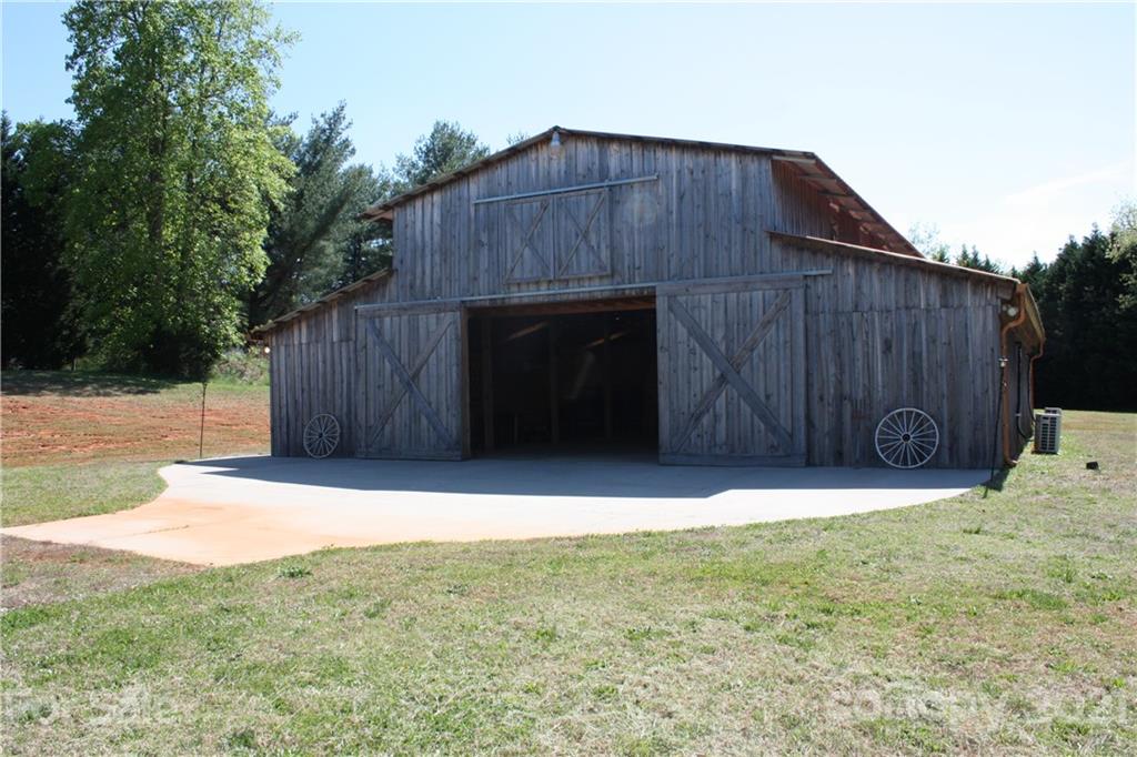 a wooden door in front of a house