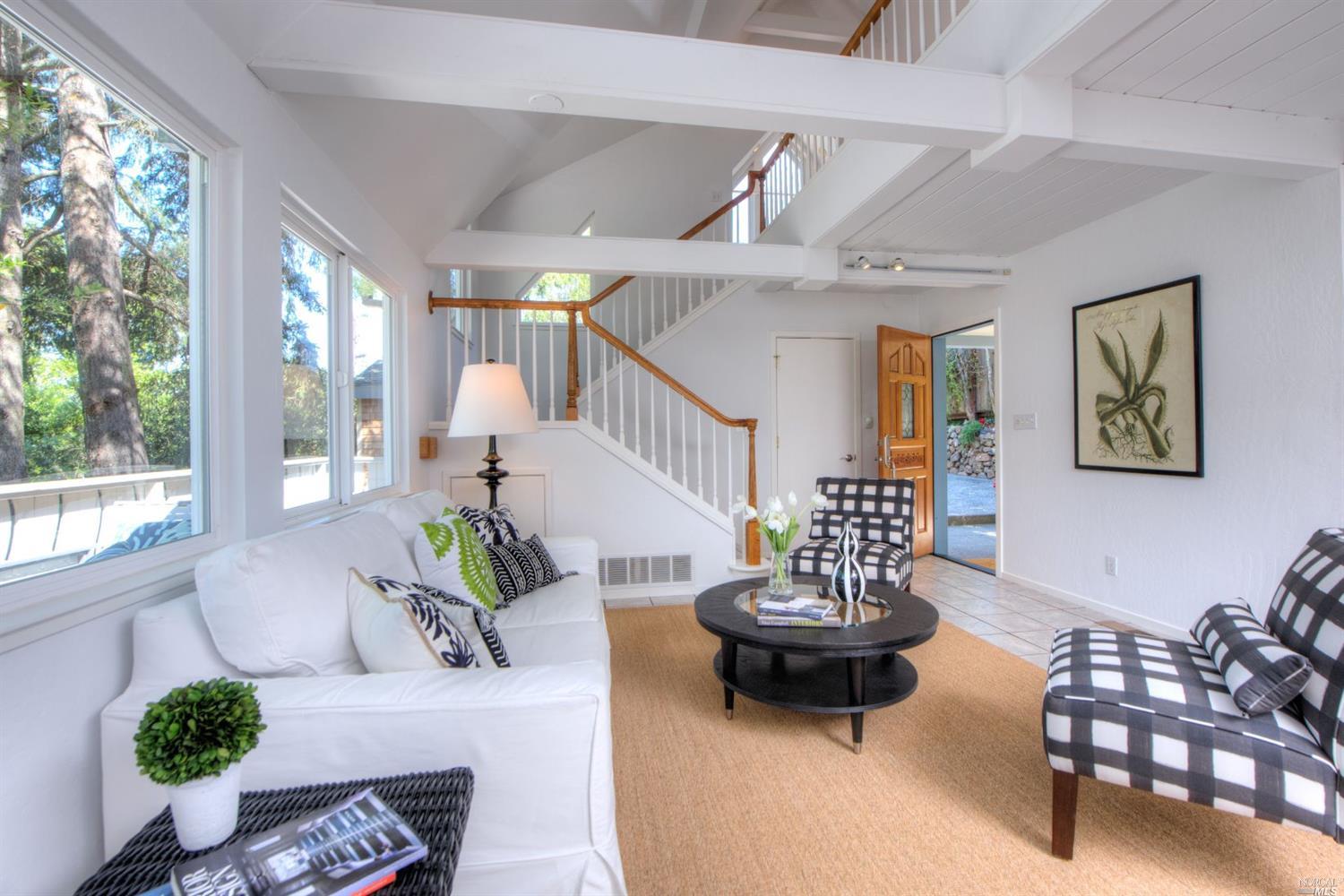 600 Laguna Road Mill Valley, CA 94941 - Photo 1 of 1 a living room with furniture and a large window