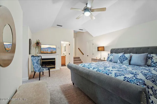 a view of a golf course with a garden