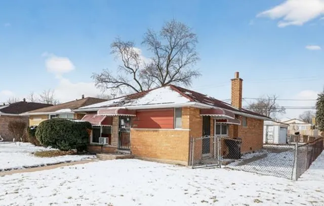 a front view of a house
