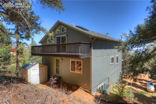 1160 Scrub Oak Road Manitou Springs, CO 80829 - Photo 14 of 22 View of back of House with Master Private Deck