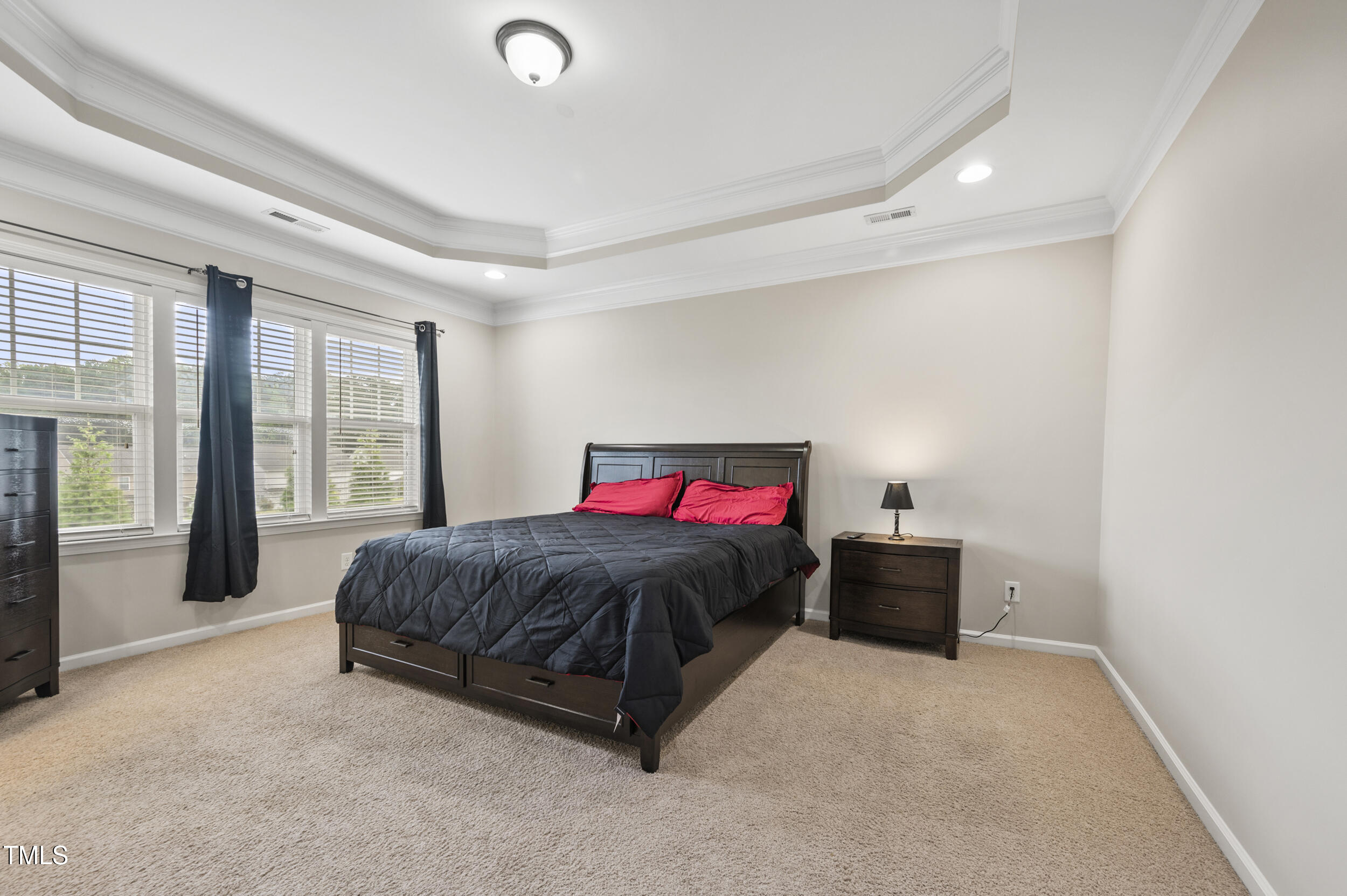 1204 Chapanoke Road Raleigh, NC 27603 - Photo 34 of 45 a living room with couch cabinet and a flat screen tv