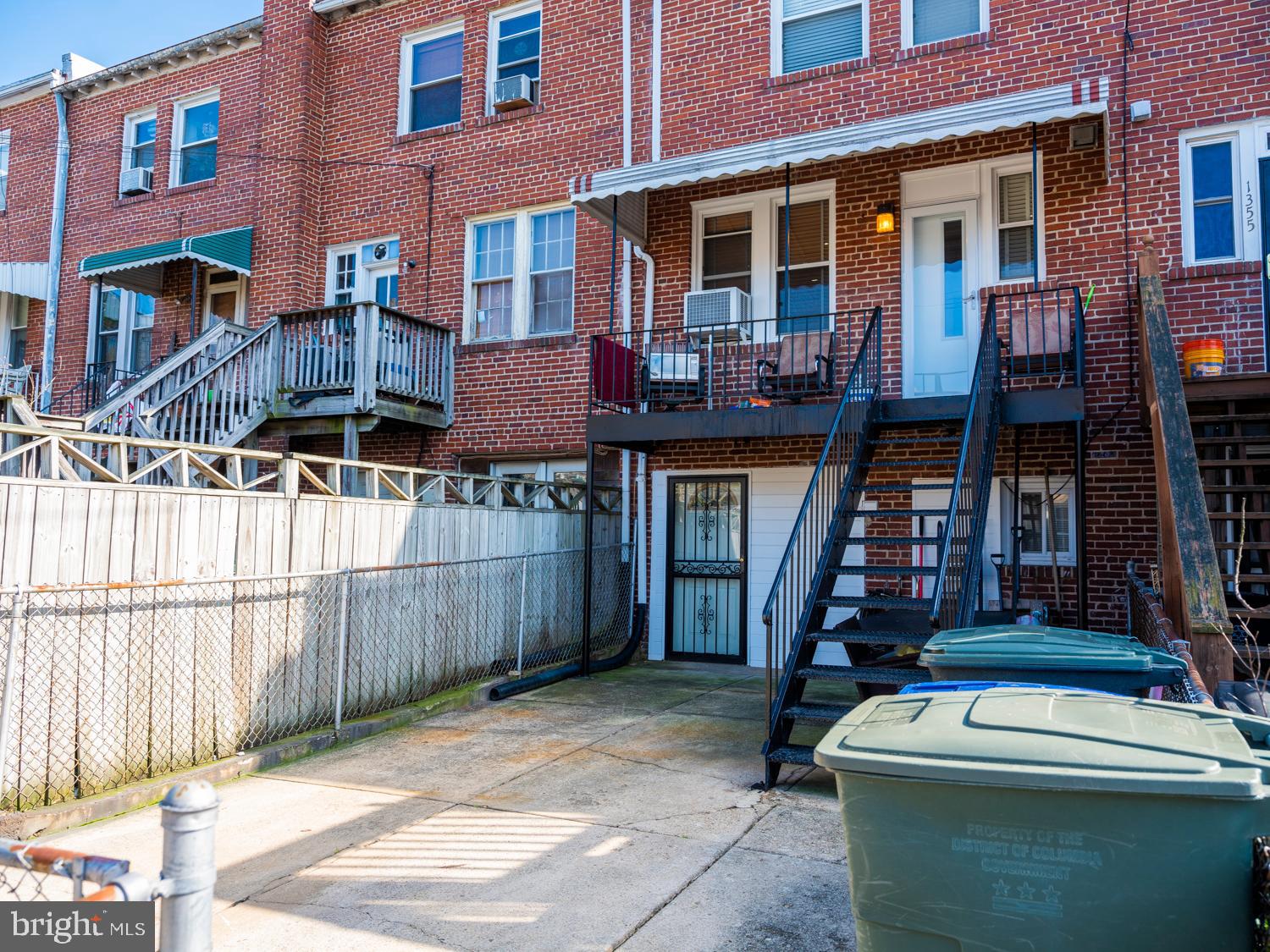 1353 Rittenhouse Street Northwest Washington, DC 20011 - Photo 26 of 26 Back Yard Parking and Rear Deck