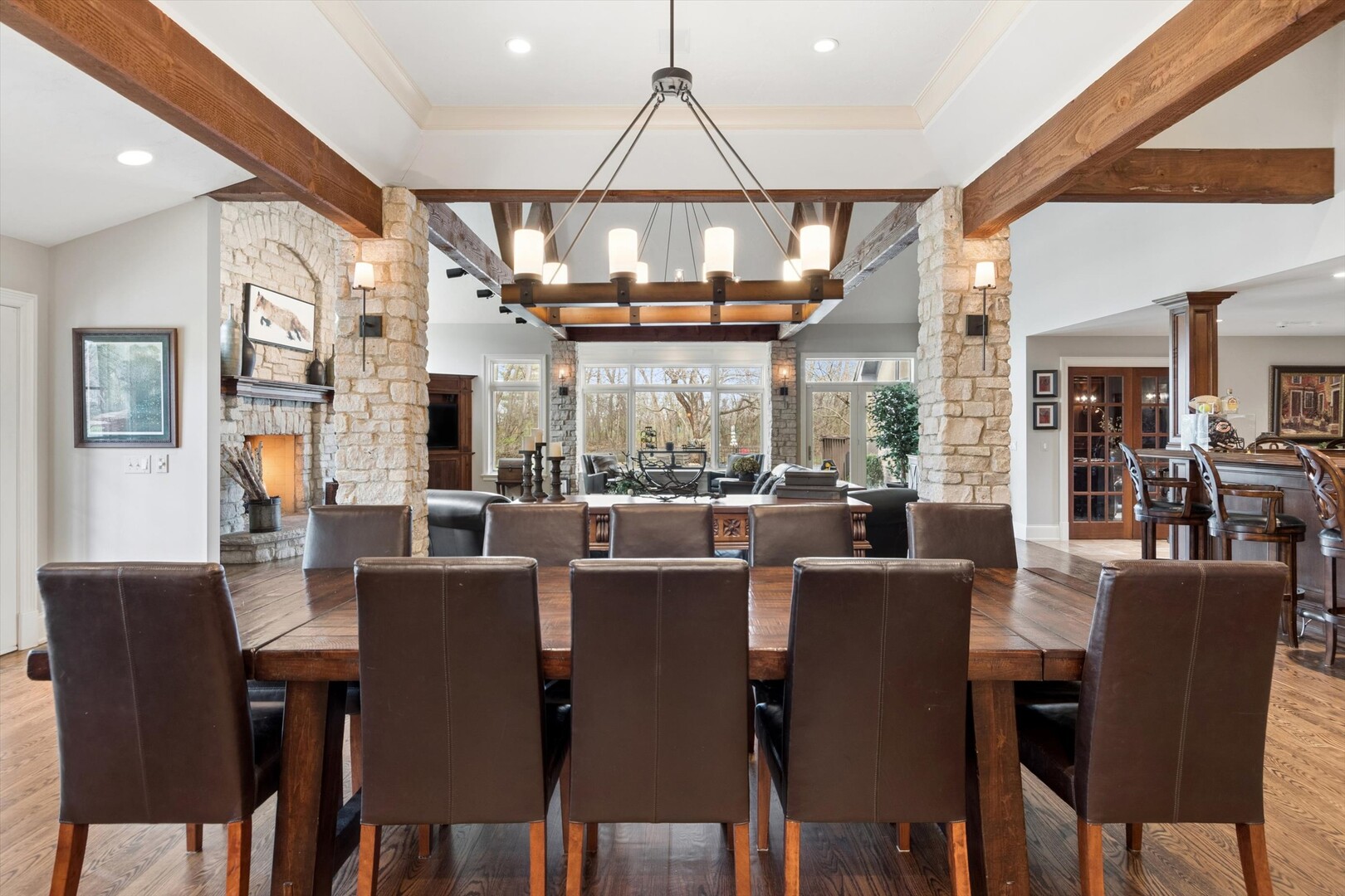 2455 Persimmon Drive St. Charles, IL 60174 - Photo 16 of 64 a view of a dining room with furniture large window and wooden floor