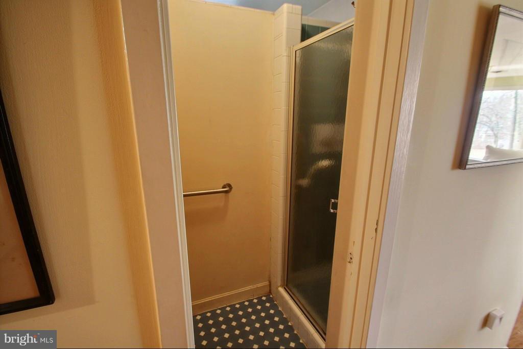 9119 Levelle Drive Chevy Chase, MD 20815 - Photo 16 of 30 a bathroom with a shower and a sink