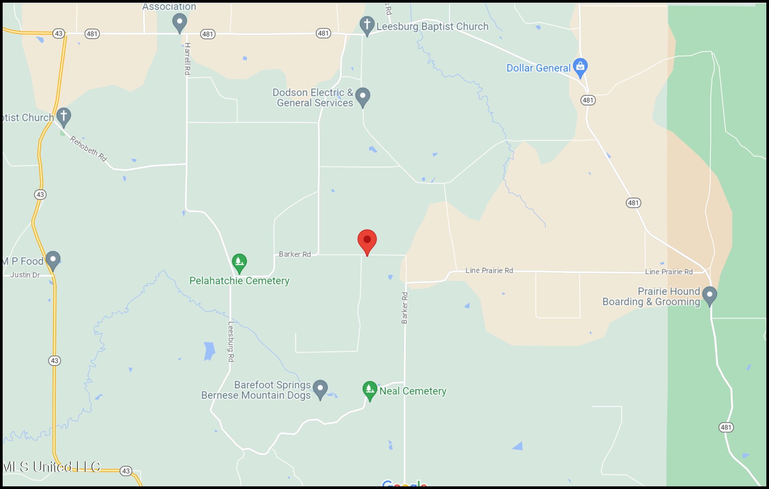 Barker Road Pelahatchie, MS 39145 - Photo 21 of 21 map