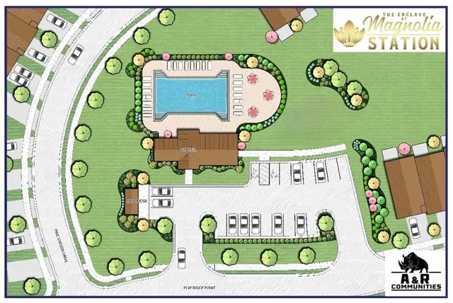 a view of house and outdoor space with swimming pool