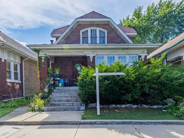 a front view of a house