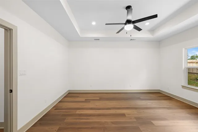 wooden floor in an empty room