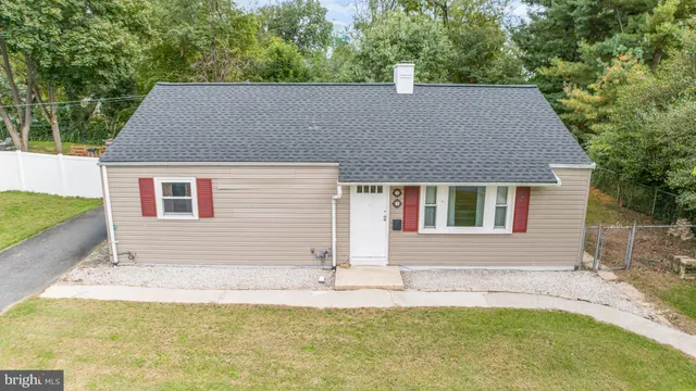 front view of house with a yard