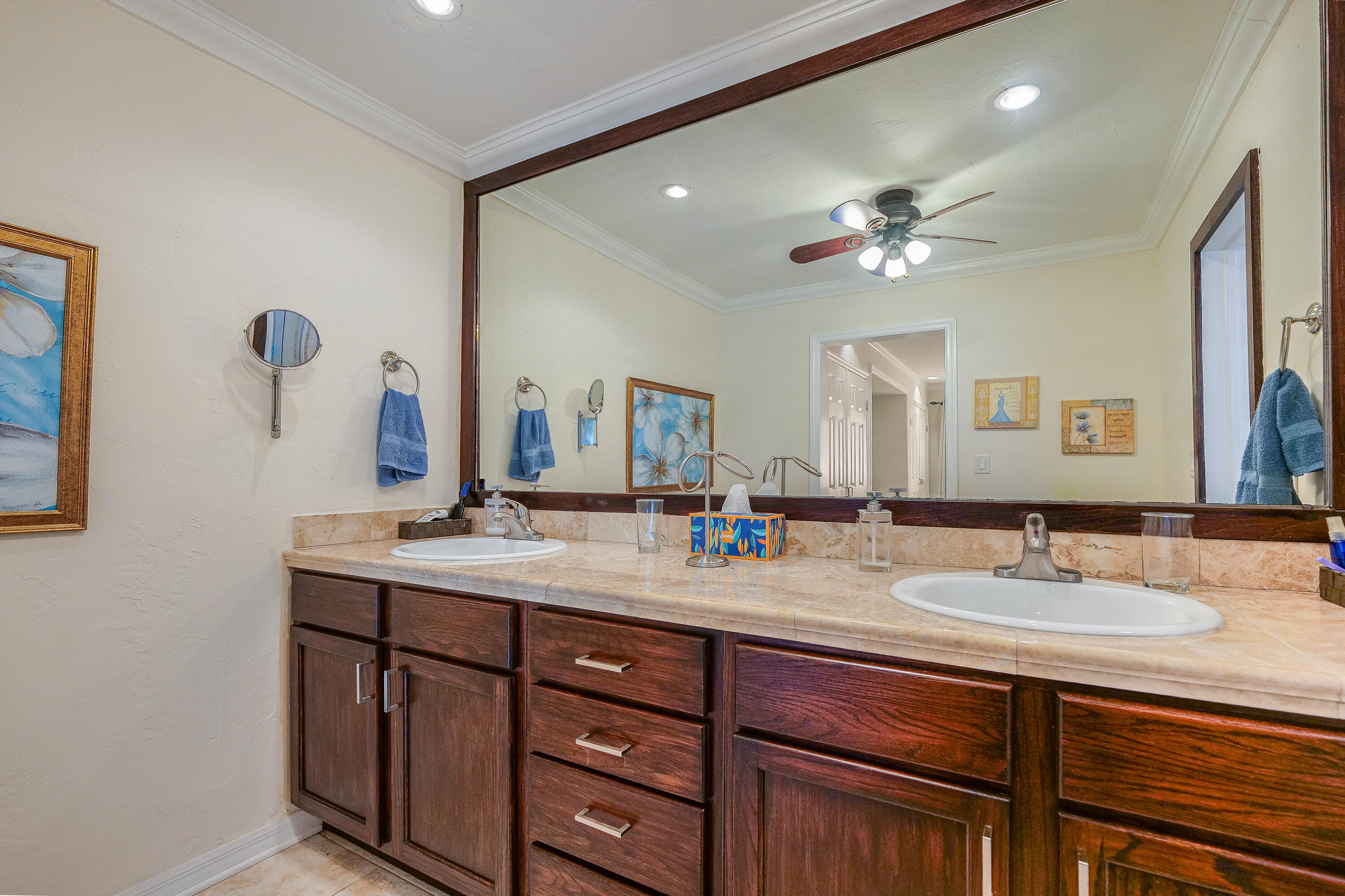 3425 Lime Hill Road, Unit 169 Lauderhill, FL 33319 - Photo 28 of 51 a bathroom with a double vanity sink and a mirror