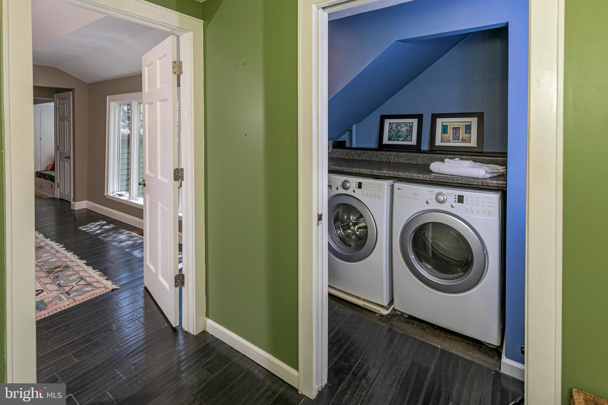 18 Mercer Street Hopewell, NJ 08525 - Photo 48 of 64 a view of a hallway with washer and dryer