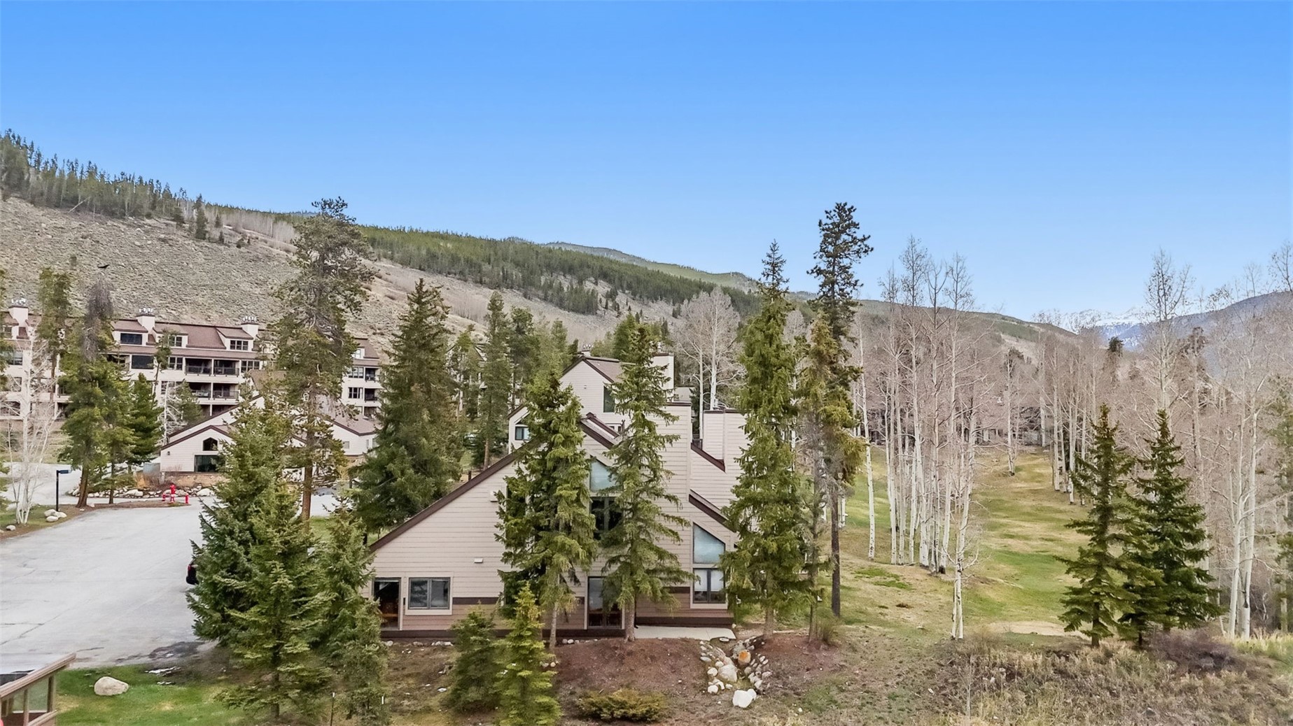 30 Tennis Club Road, Unit 1608 Keystone, CO 80435 - Photo 15 of 29 a view of a house with a mountain in the background
