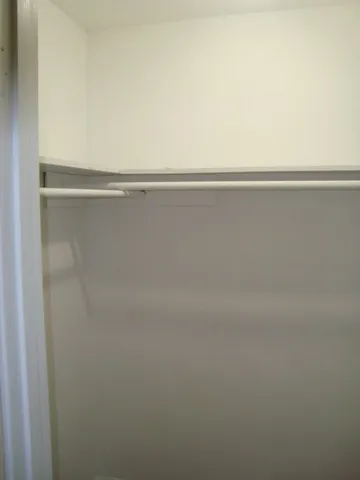 a close view of closet