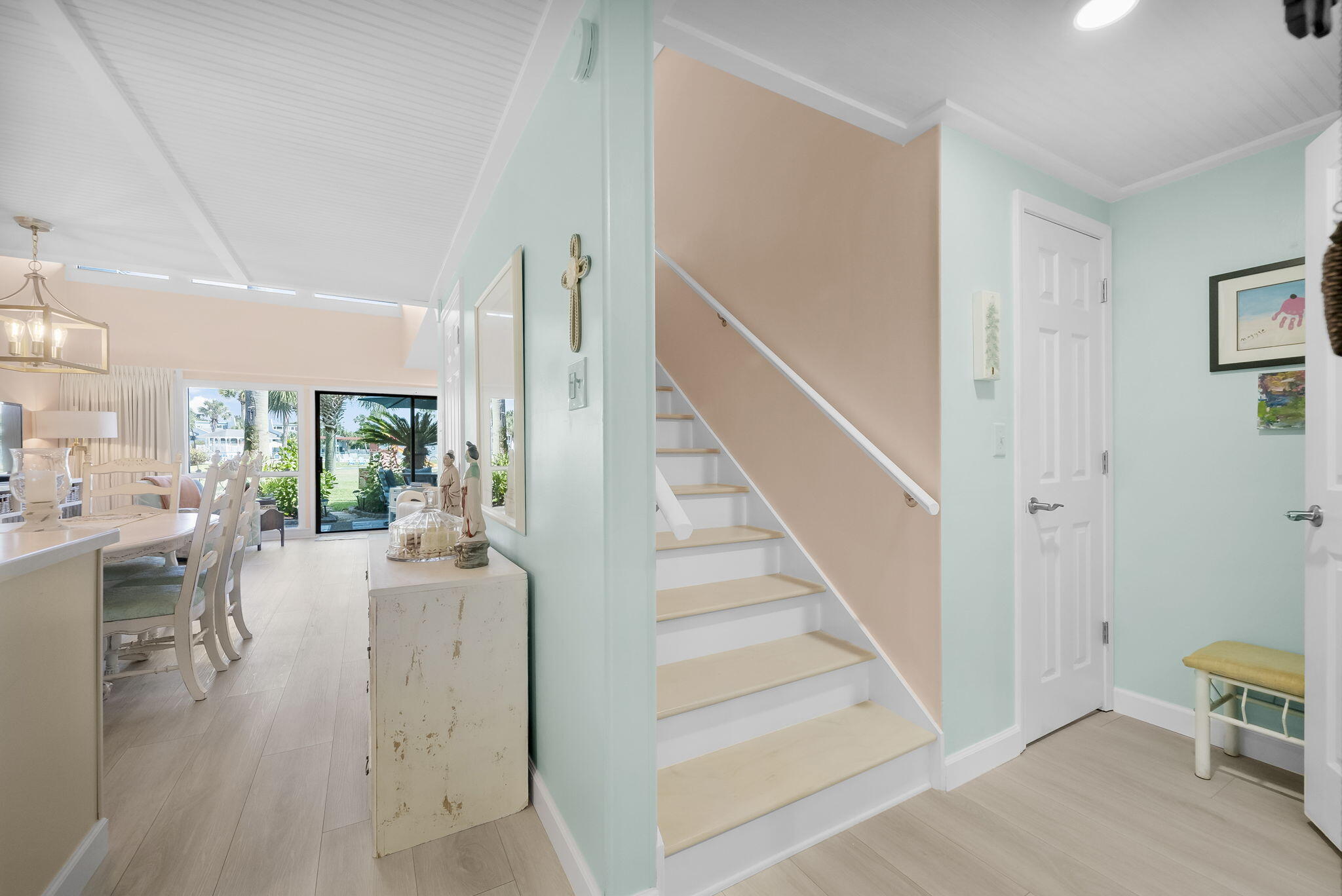 22400 Front Beach Road, Unit 24 Panama City Beach, FL 32413 - Photo 17 of 41 a view of entryway and hall with wooden floor