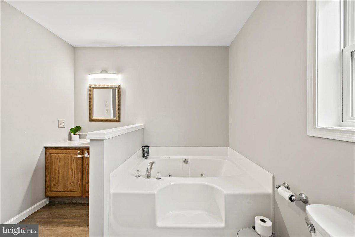 219 Mountain View Jim Thorpe, PA 18229 - Photo 19 of 38 a bathroom with a sink a toilet and mirror