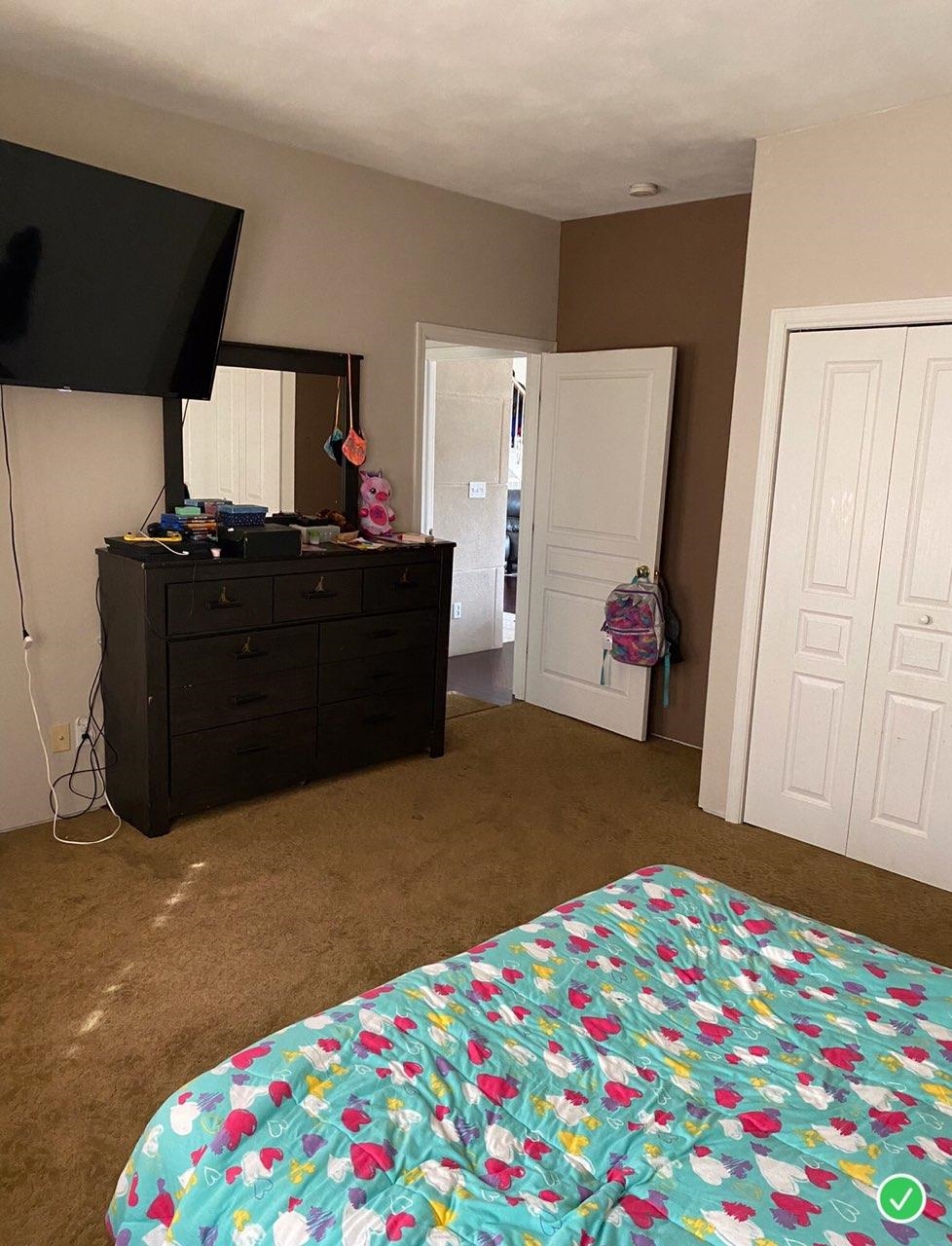 916 Olson Spring Close Belvidere, IL 61008 - Photo 21 of 32 a bedroom with a bed and flat screen tv