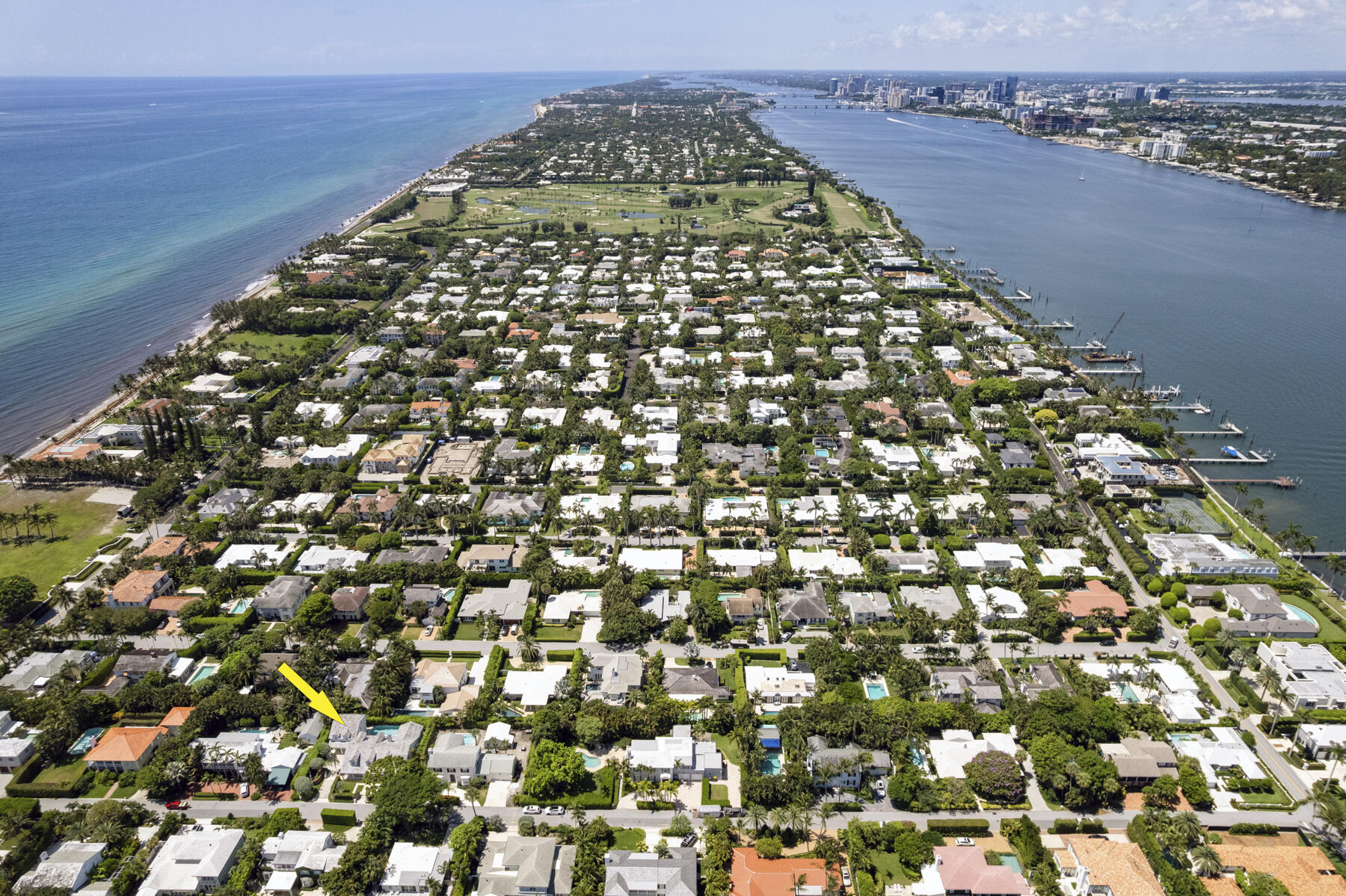 222 Monterey Road Palm Beach, FL 33480 - Photo 52 of 56 Aerial south of home